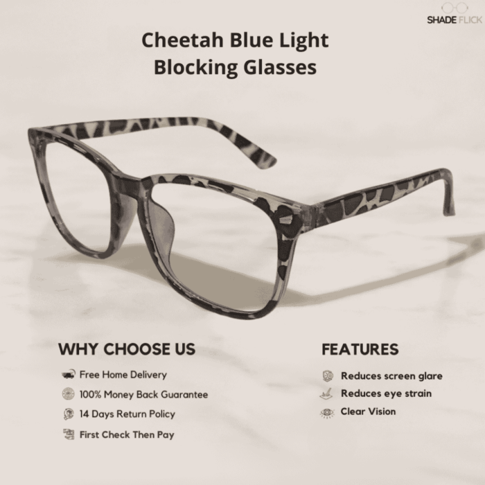 Cheetah Blue Light Blocking Glasses